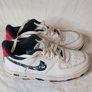 Nike Air Force 1 Low Crayon White Multi Colored Used Size 13c No Box CU4634-100